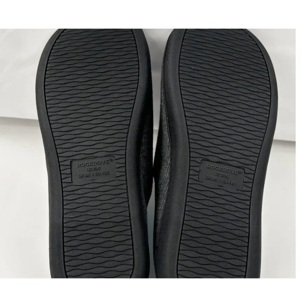 Rock Dove Mens Original Two-Tone Memory Foam Slipper House Shoe Size 10.5 New